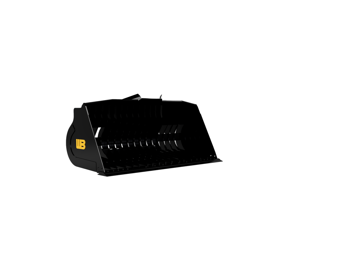 Werk-Brau Skeleton Rock Loader Bucket | Width 100" To 124" | 2.00–5.50 yd³ | 15–40 GPM | For Wheel Loaders