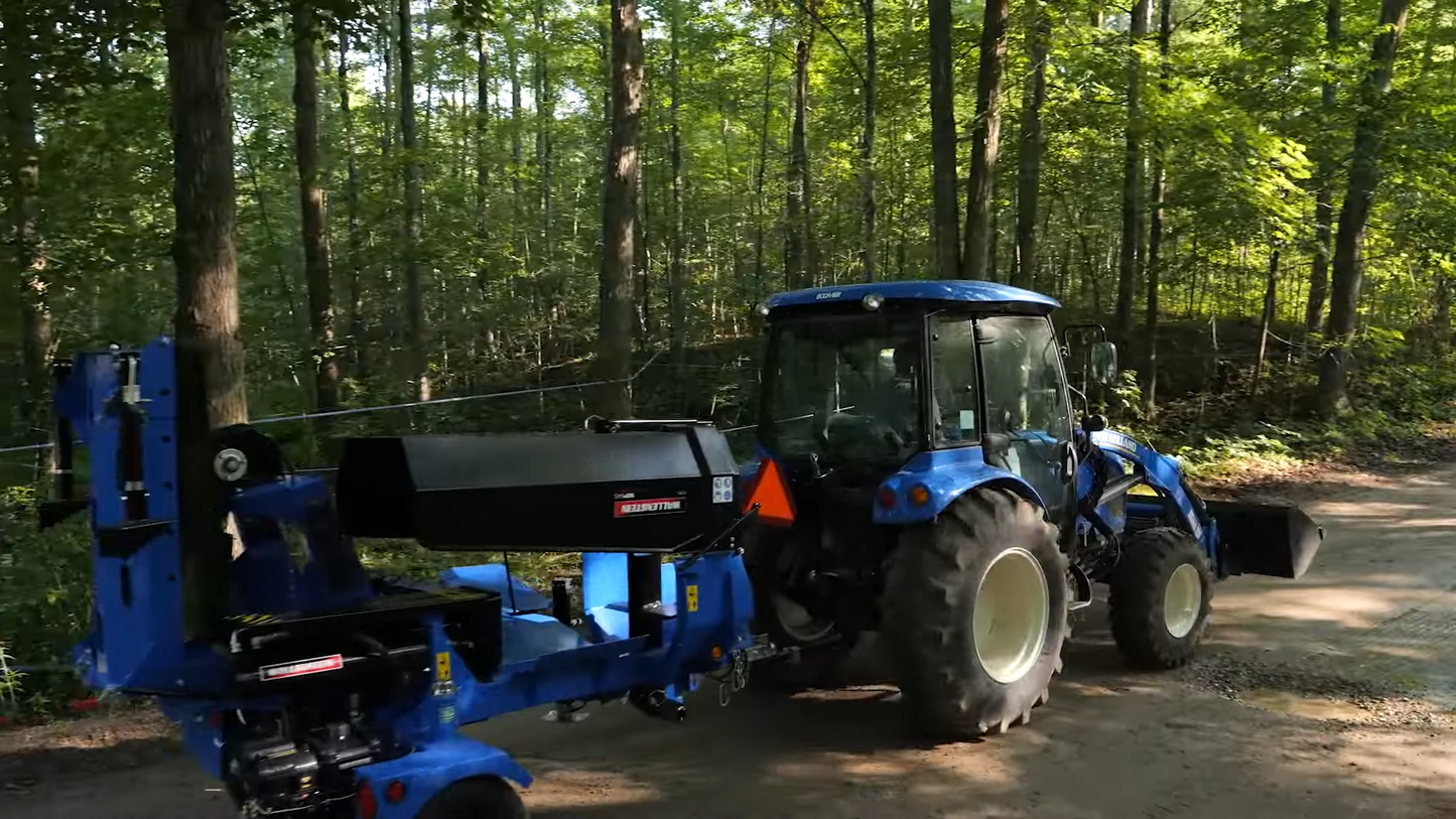 Wallenstein | Firewood Processors & Conveyors | Model WP Series | Width 69" & 114" | Engine Horsepower 14-40 HP |  For Tractors