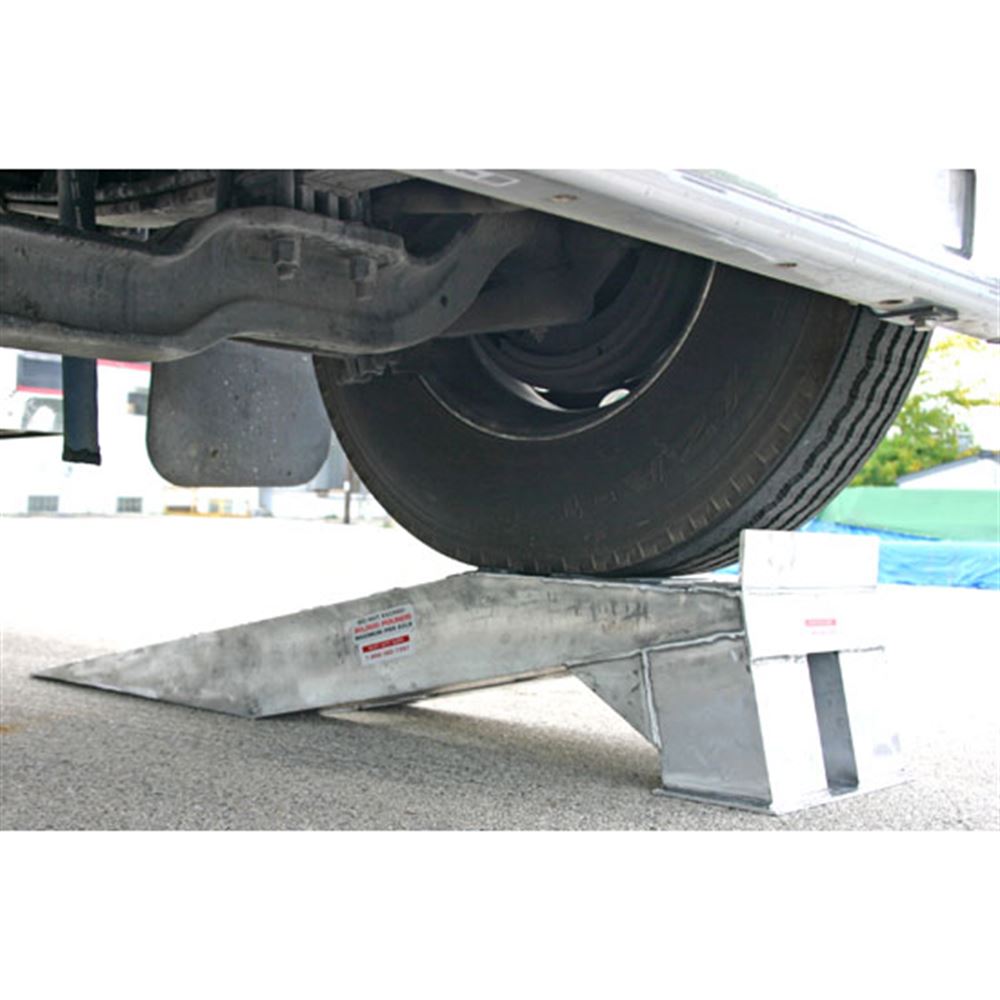 Heavy Duty Ramps Aluminum Semi-Truck Service Ramps | Model WR-20K | Size 64" L x 16" W | Capacity 20,000 lb. Per Axle | Horsepower 23 HP | For RVs, Motorhomes & Vehicles