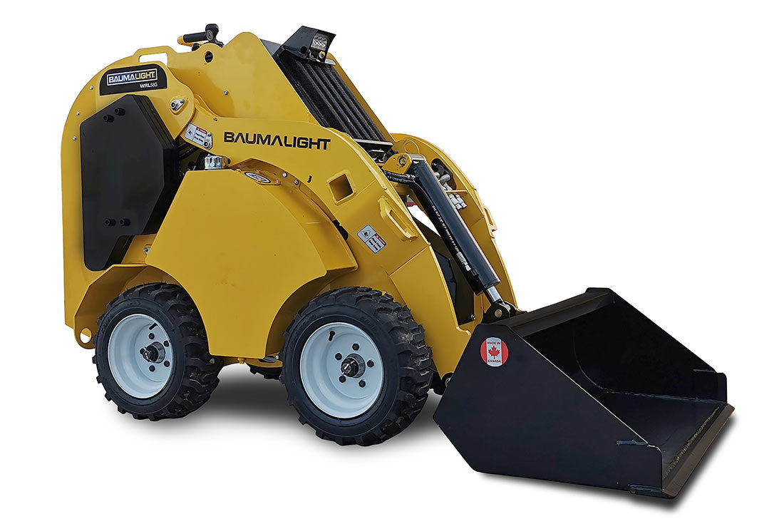 Baumalight Wheeled Mini Skid Steer | Model WRL-58G | Width 38" | Length 62" | Hydraulic Flow Range 11 GPM