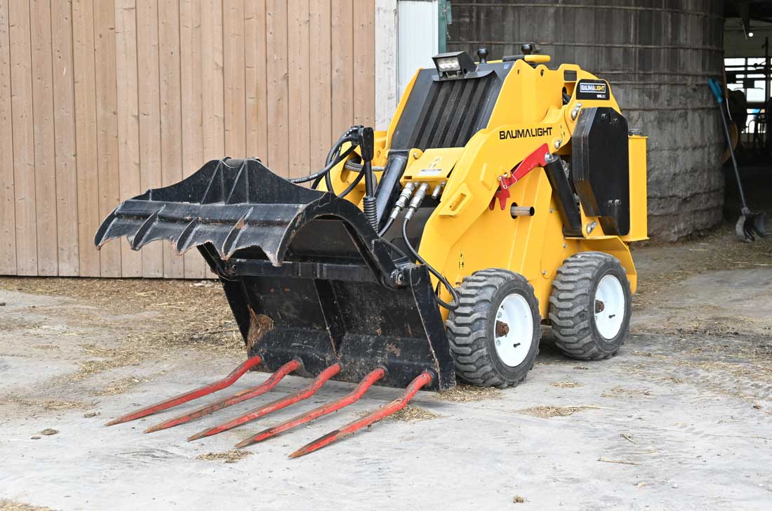 Baumalight Wheeled Mini Skid Steer | Model WRL-58G | Width 38" | Length 62" | Hydraulic Flow Range 11 GPM