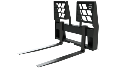 Top Dog Attachments Walk Through Pallet Forks | Width 50" | Weight 380 lbs | Load Capacity 4,400 lbs | For Skid Steer