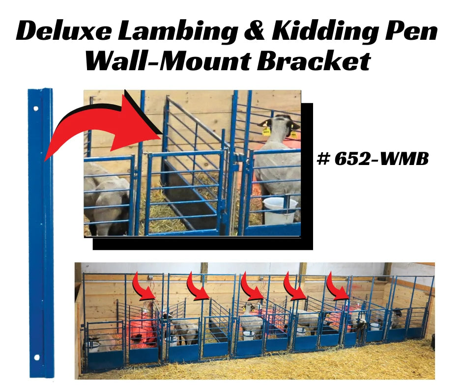 Sydell Wall Mount Bracket | #0652-WMB | Deluxe Lambing & Kidding Pens | For Sheep & Goat Pen System
