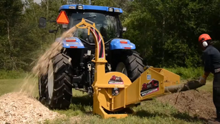 Wallenstein Wood Chipper | Model BX102R, BX102RI & BX102RPI | Rotor Diameter 36" | Capacity 10" | 75-120 HP | For Tractors