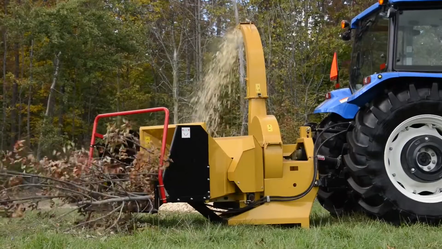 Wallenstein | Wood Chipper | Model BX102R, BX102RI & BX102RPI | Rotor Diameter 36" | Capacity 10" | Horsepower 75-120 HP | For Tractors