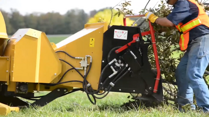 Wallenstein | Wood Chipper | Model BX102R, BX102RI & BX102RPI | Rotor Diameter 36" | Capacity 10" | Horsepower 75-120 HP | For Tractors