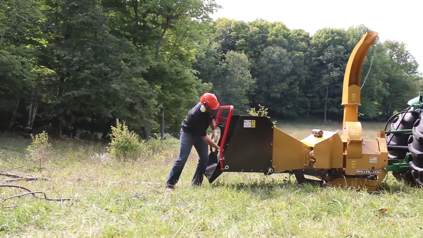 Wallenstein | Wood Chipper | Model BX72R & BX72RI | Rotor Diameter 28" | Chipping Capacity 7" | Horsepower 45-85 HP | For Tractors