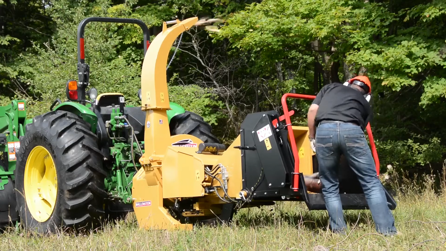 Wallenstein | Wood Chipper | Model BX72R & BX72RI | Rotor Diameter 28" | Chipping Capacity 7" | Horsepower 45-85 HP | For Tractors
