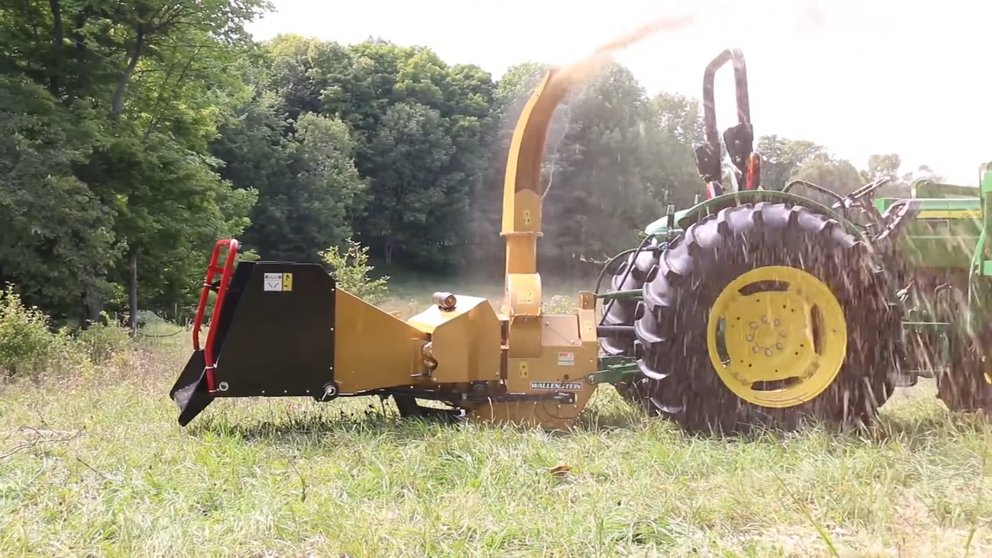 Wallenstein | Wood Chipper | Model BX72R & BX72RI | Rotor Diameter 28" | Chipping Capacity 7" | Horsepower 45-85 HP | For Tractors
