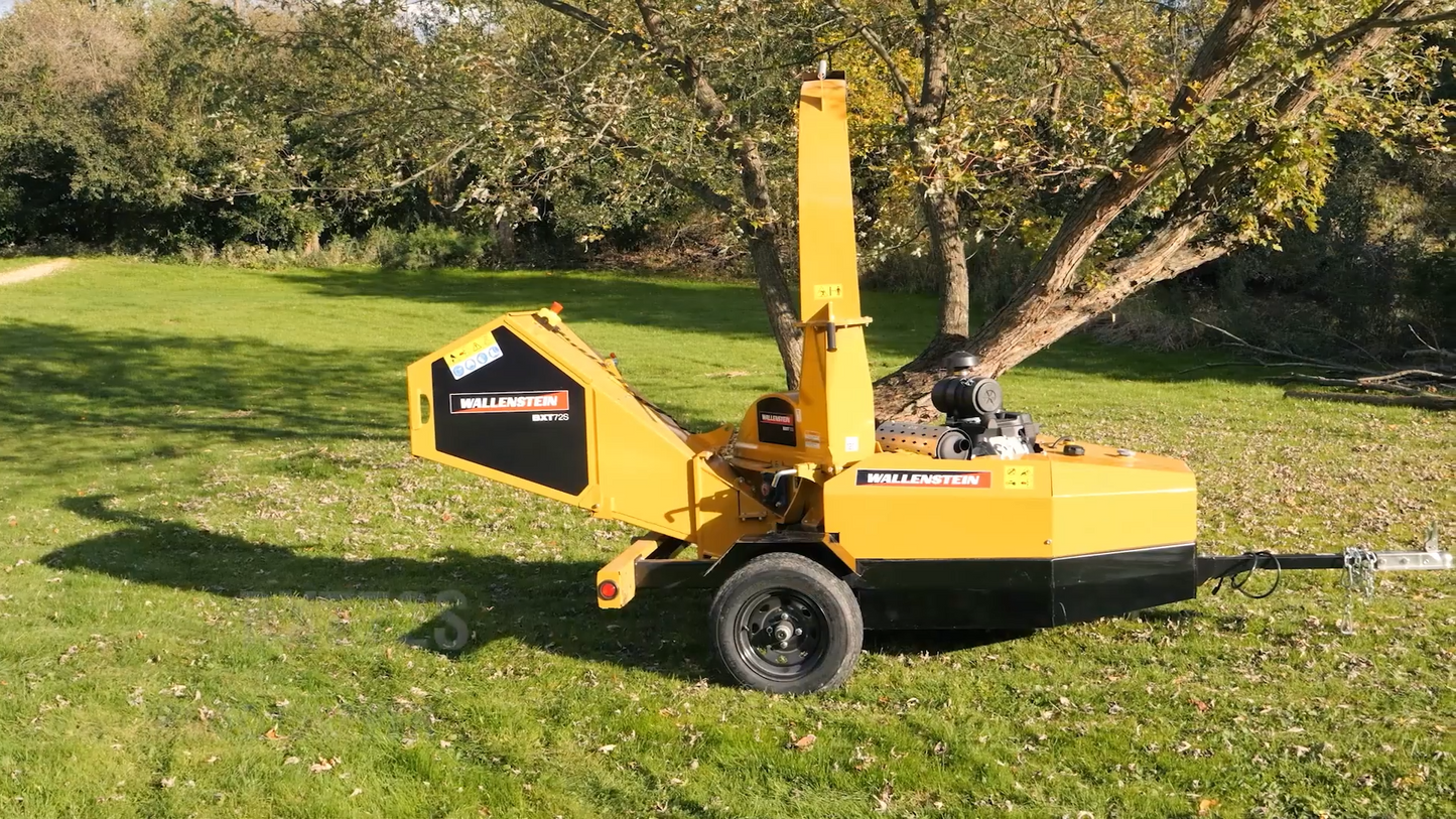 Wallenstein | Wood Chipper | Models BX Series | Chipping Capacity 3" To 7" | Horsepower 6.5-40 HP | For Trucks