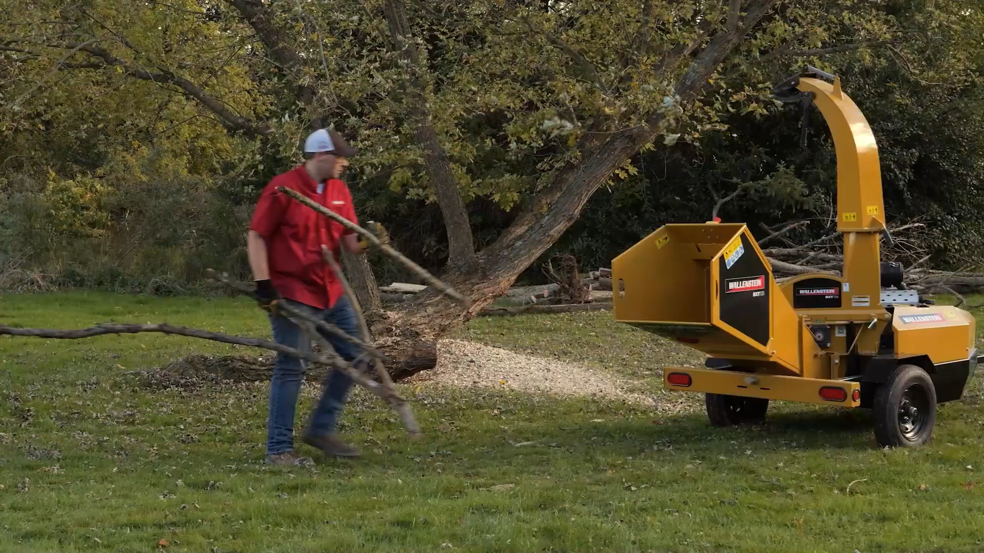 Wallenstein Wood Chipper | BX Series | Chipping Capacity 3