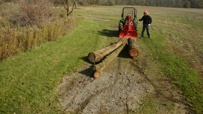 Wallenstein 3-Point Hitch Skidding Winch | FX Series | Width 36
