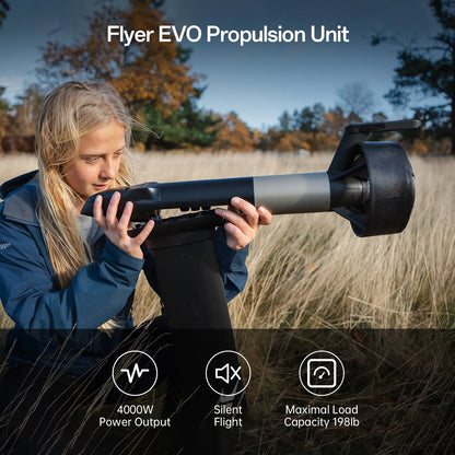 Waydoo Flyer EVO Lite eFoil | 90L EPP Board | 4000W | 1800Wh Battery | Glider G1500 Wing