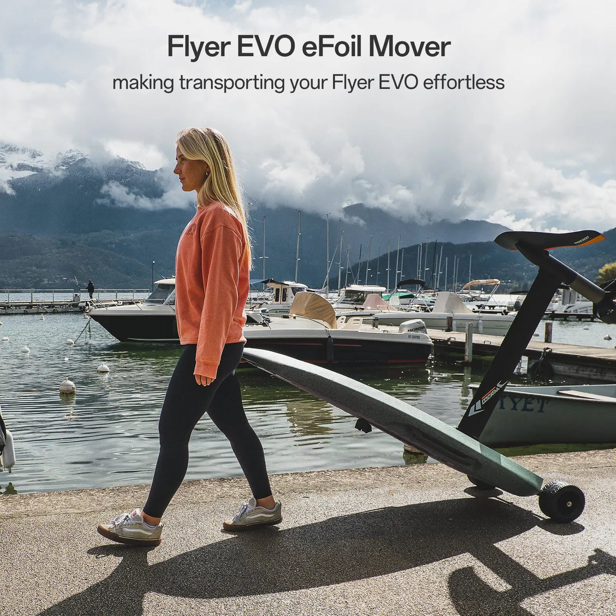 Waydoo Flyer EVO Lite eFoil | 90L EPP Board | 4000W | 1800Wh Battery | Glider G1500 Wing