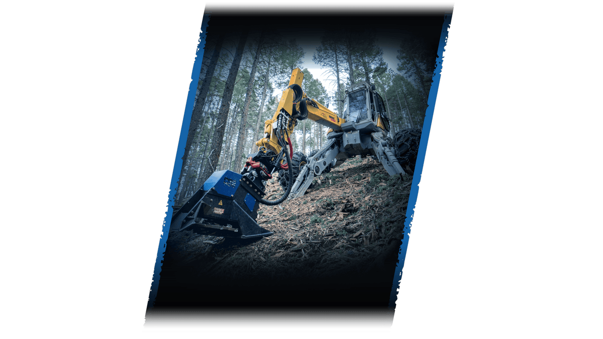 Promac Rotary Disk Forestry Cutter | Model R Series | Cutting Width 36" & 52" | 15 To 20 Tons | For Excavator