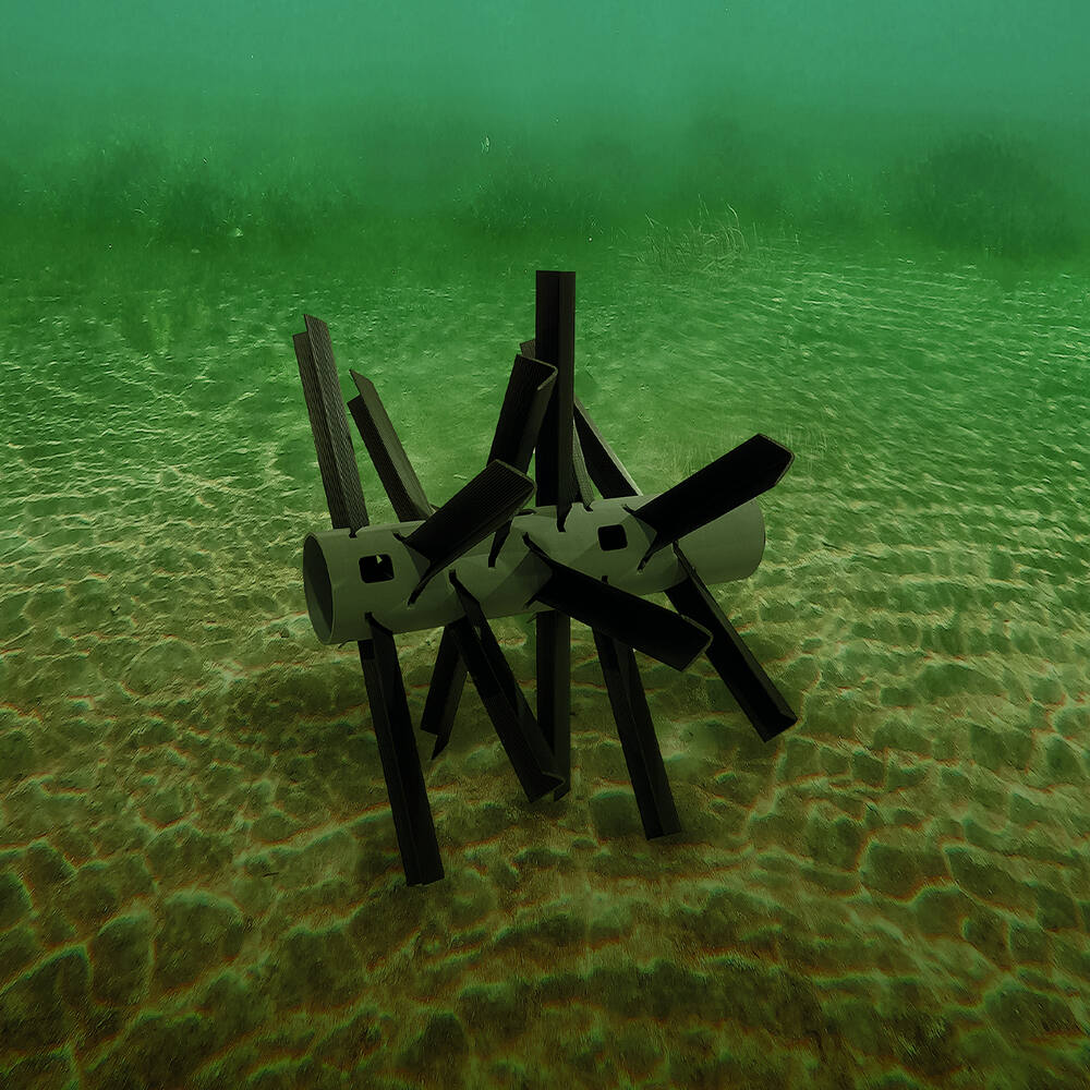 MossBack Fish Habitat Weed Line Laydown | 20" x 23" Compact Structure | 6 lbs Lightweight | For Shallow Water Forage Protection & Fry Habitat 2-5 ft Depth