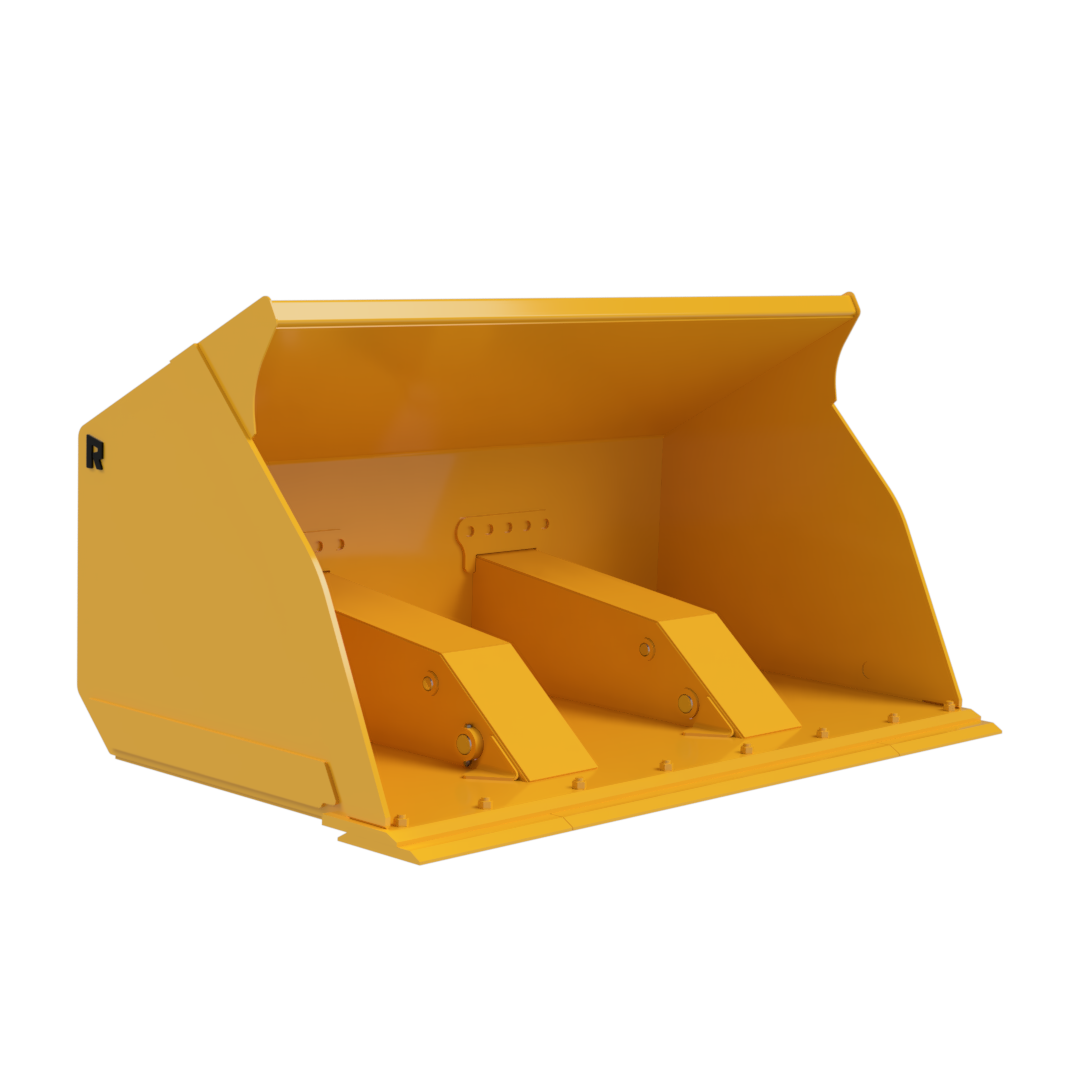 ROCKLAND WEST COAST ROLLOUT BUCKET WITH BOLT-ON CUTTING EDGES FOR LOADER