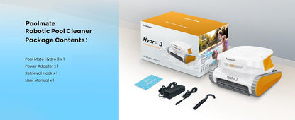 Chasing Cleaner Hydro 3 Cordless Essential Pool Cleaner | Pool Size 860.8–1076 Sq.ft | Charging Time 4 H | Battery Time 200 Min