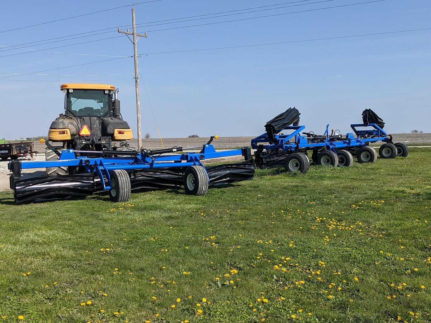 Progressive Ag Innovations Roller Crimper | Model 41NT-3S | 41' Width | 150HP | Pull-Type