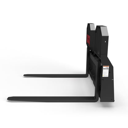 Virnig Wide Rail Walk-Through Pallet Fork | Models WPFWT4240 To WPFWT4862 | Tine Length 42" To 72" | Widths 54.5" To 59.5" | Hydraulic Flow 15 To 25 GPM | For Skid Steer