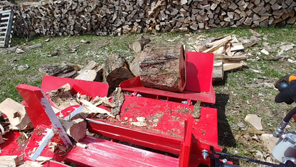 Woody Equipment 4-Way Wedge Standalone Log Splitter | Standard Series | Split Horizontally | 9 HP Honda Power