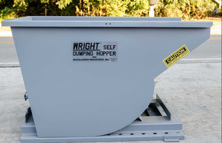 Express Steel 1 Yard Wright Self-Dumping Hopper | Width 63.5" | 3" Fork Slots | 15–20 GPM | For Forklifts & Skid Steers