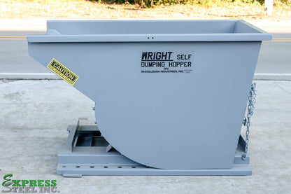 Express Steel 1 Yard Wright Self-Dumping Hopper | SKU 10055 | Width 63.5" | 3" Fork Slots | Hydraulic Flow 15–20 GPM | For Forklifts & Skid Steers