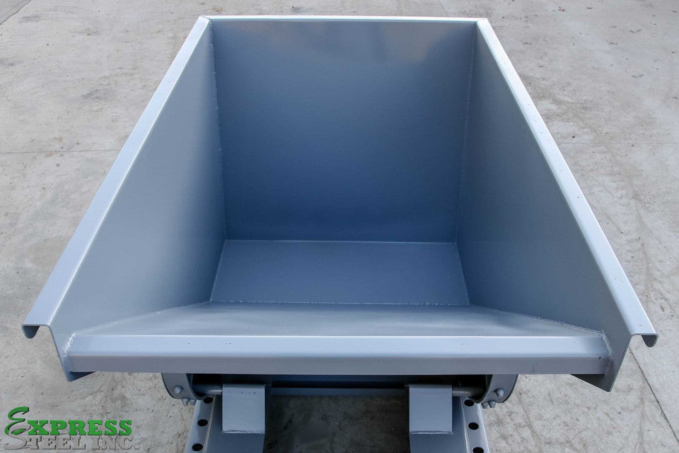 Express Steel 1 Yard Wright Self-Dumping Hopper | SKU 10055 | Width 63.5" | 3" Fork Slots | Hydraulic Flow 15–20 GPM | For Forklifts & Skid Steers