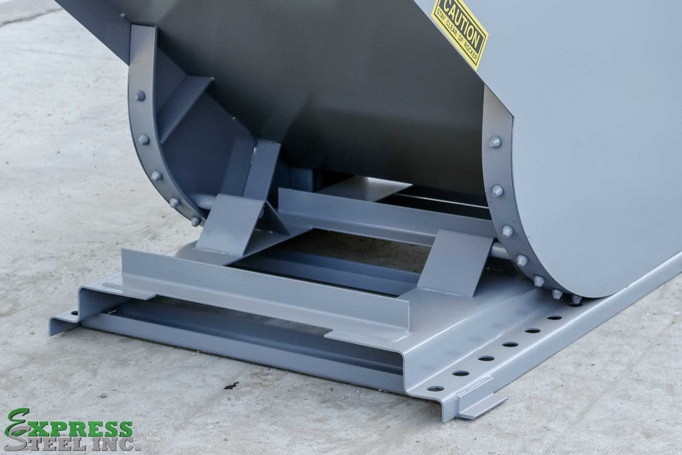 Express Steel 1 Yard Wright Self-Dumping Hopper | SKU 10055 | Width 63.5" | 3" Fork Slots | Hydraulic Flow 15–20 GPM | For Forklifts & Skid Steers