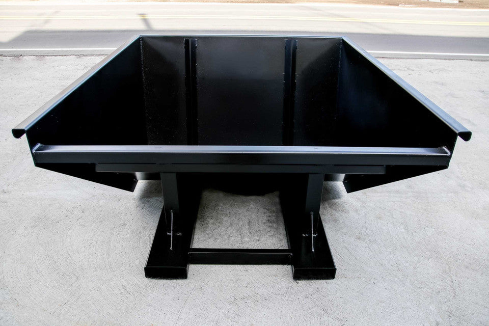 Express Steel 1.5 Yard Wright Heavy Duty Quick Attach Hopper | Width 58" | Hydraulic Flow 15–25 GPM | For Skid Steers & Forklifts