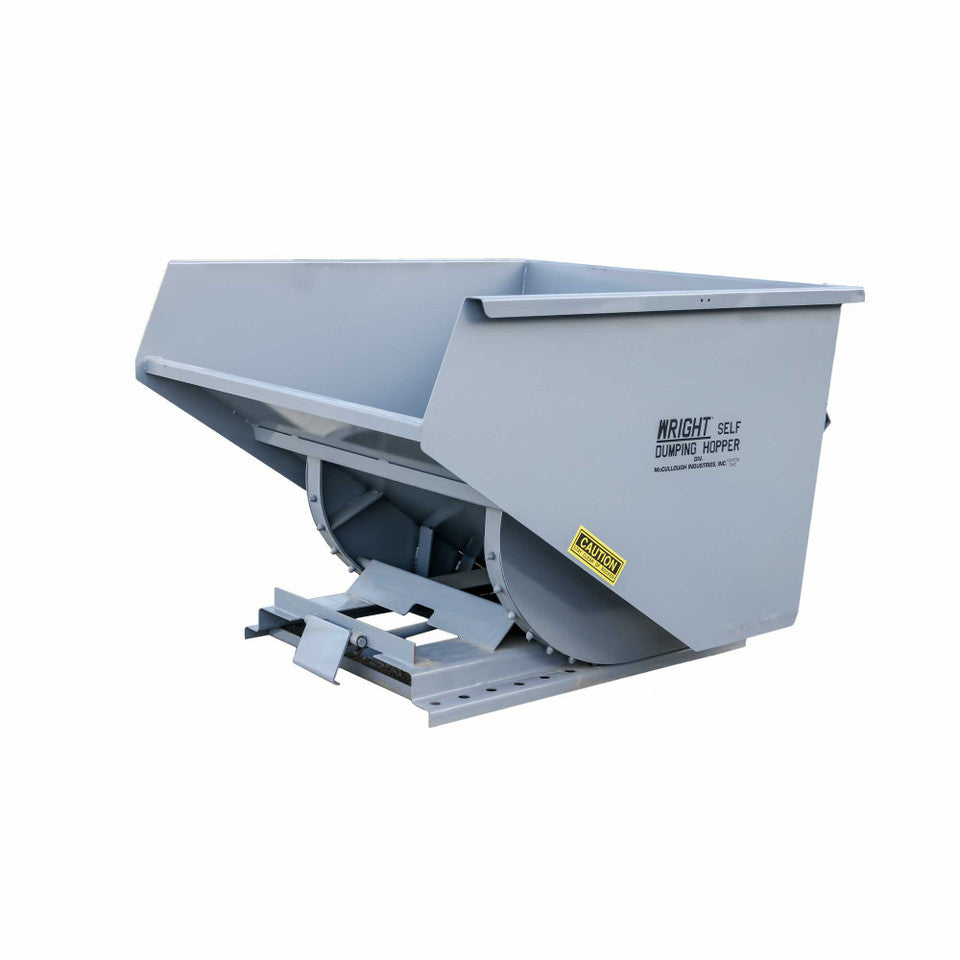 Express Steel 2 Yard Wright Bump Release Hopper | SKU 20055BR | Width 57.75" | Fork Pocket 3" | Hydraulic Flow 15–20 GPM | For Forklifts & Skid Steers