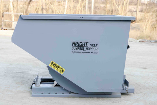 Express Steel 2 Yard Wright Bump Release Hopper | SKU 20055BR | Width 57.75" | Fork Pocket 3" | Hydraulic Flow 15–20 GPM | For Forklifts & Skid Steers