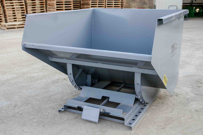 Express Steel 2 Yard Wright Bump Release Hopper | SKU 20055BR | Width 57.75" | Fork Pocket 3" | Hydraulic Flow 15–20 GPM | For Forklifts & Skid Steers