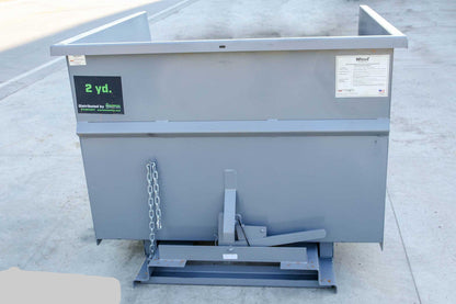 Express Steel 2 Yard Wright Self-Dumping Hopper | SKU 20055 | Width 64" | 3" Fork Slots | Hydraulic Flow 15–20 GPM | For Forklifts & Skid Steers