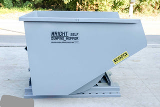 Express Steel 2 Yard Wright Self-Dumping Hopper | Width 64" | 3" Fork Slots | 15–20 GPM | For Forklifts & Skid Steers