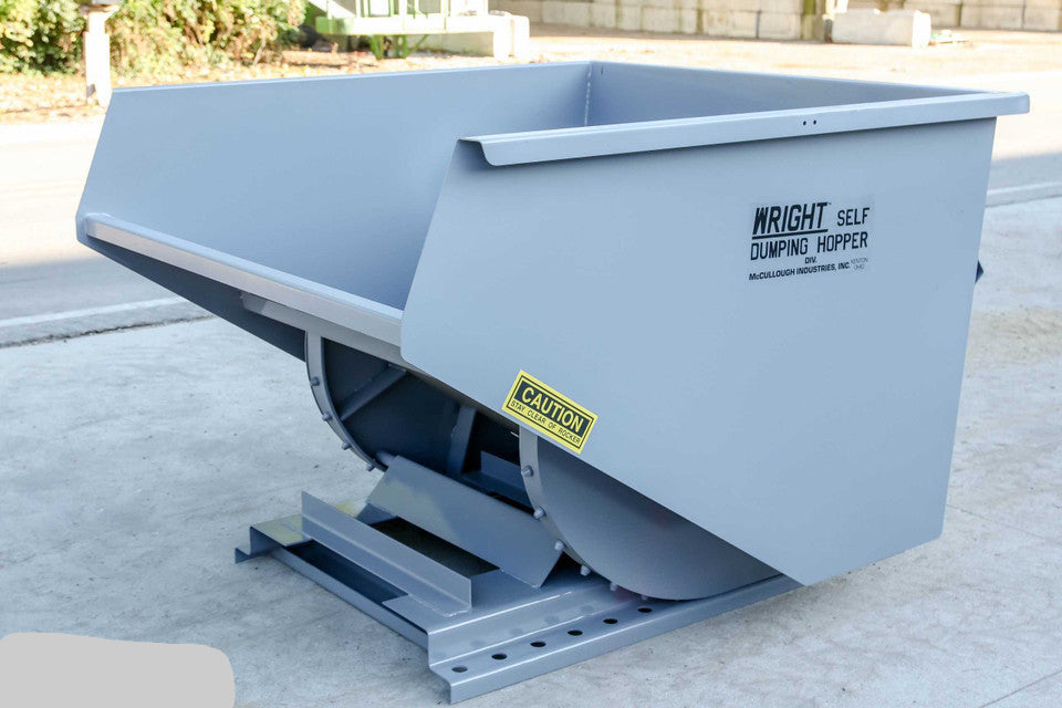 Express Steel 2 Yard Wright Self-Dumping Hopper | SKU 20055 | Width 64" | 3" Fork Slots | Hydraulic Flow 15–20 GPM | For Forklifts & Skid Steers