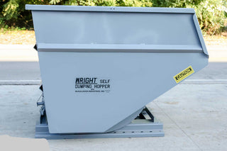 Express Steel 3 Yard Wright Self-Dumping Hopper | Width 70.5" | 3" Fork Pockets | 15–20 GPM | For Forklifts & Skid Steers