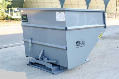 Express Steel 3 Yard Wright Self-Dumping Hopper | SKU 30055 | Width 70.5" | 3" Fork Pockets | Hydraulic Flow 15–20 GPM | For Forklifts & Skid Steers