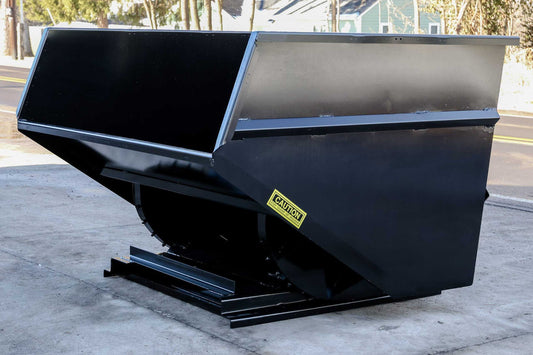 Express Steel 4 Yard Wright Heavy Duty Self-Dumping Hopper | SKU 40099 | Width 79.75" | Fork Pocket 3" | Hydraulic Flow 15–25 GPM | For Forklifts & Skid Steers