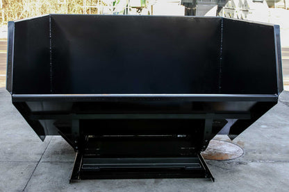 Express Steel 4 Yard Wright Heavy Duty Self-Dumping Hopper | SKU 40099 | Width 79.75" | Fork Pocket 3" | Hydraulic Flow 15–25 GPM | For Forklifts & Skid Steers