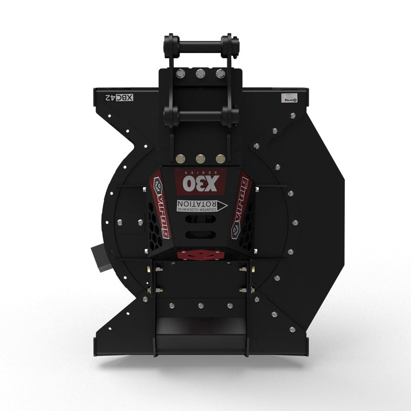 Virnig X30 Mini Excavator Rotary Brush Cutter | Models XBC42, XBC48 & XBC60 | Widths 42" To 60" | Machine Size 4.5 To 13 Tons | For Mini Excavators