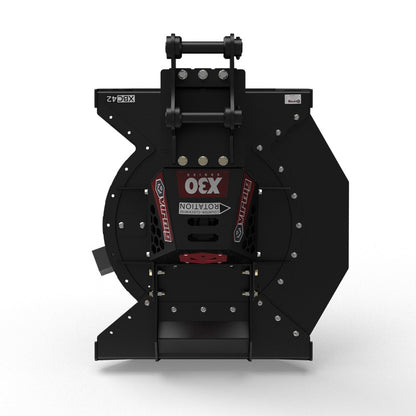 Virnig X30 Mini Excavator Rotary Brush Cutter | Models XBC42, XBC48 & XBC60 | Widths 42" To 60" | Machine Size 4.5 To 13 Tons | For Mini Excavators