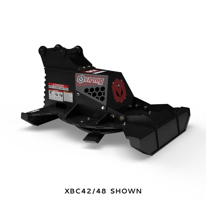 Virnig X30 Mini Excavator Rotary Brush Cutter | Models XBC42, XBC48 & XBC60 | Widths 42" To 60" | Machine Size 4.5 To 13 Tons | For Mini Excavators