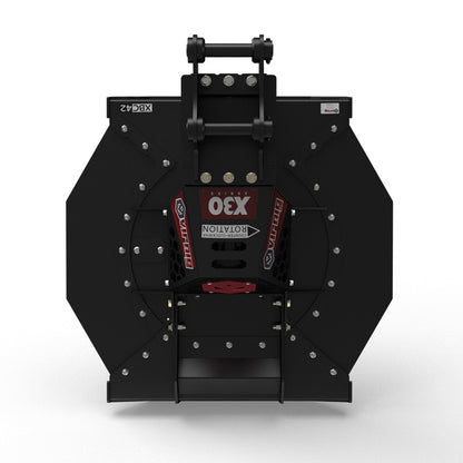 Virnig X30 Mini Excavator Rotary Brush Cutter | Models XBC42, XBC48 & XBC60 | Widths 42" To 60" | Machine Size 4.5 To 13 Tons | For Mini Excavators