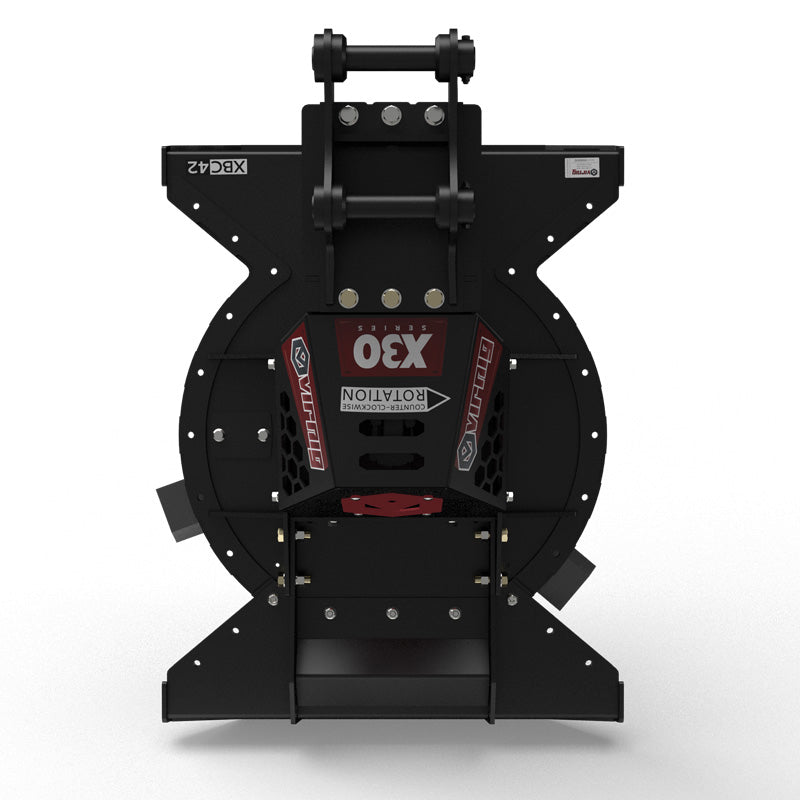 Virnig X30 Mini Excavator Rotary Brush Cutter | Models XBC42, XBC48 & XBC60 | Widths 42" To 60" | Machine Size 4.5 To 13 Tons | For Mini Excavators