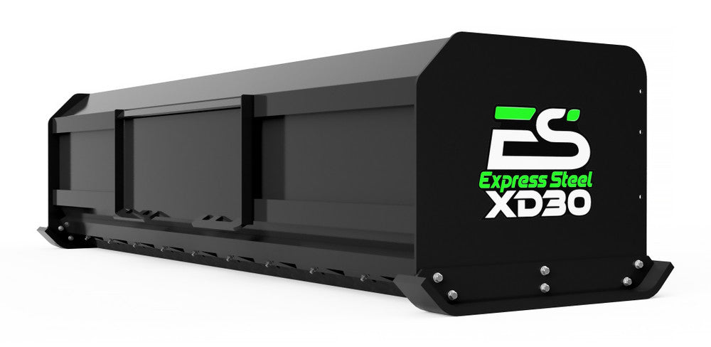 Express Steel 10' Pullback Snow Pusher | Model XD30 Pullback | Width 125" | 18-25 GPM | For Tractors & Skid Steers