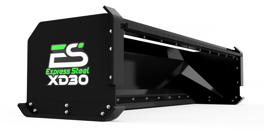 Express Steel 10' Pullback Snow Pusher | Model XD30 Pullback | Width 125" | 18-25 GPM | For Tractors & Skid Steers