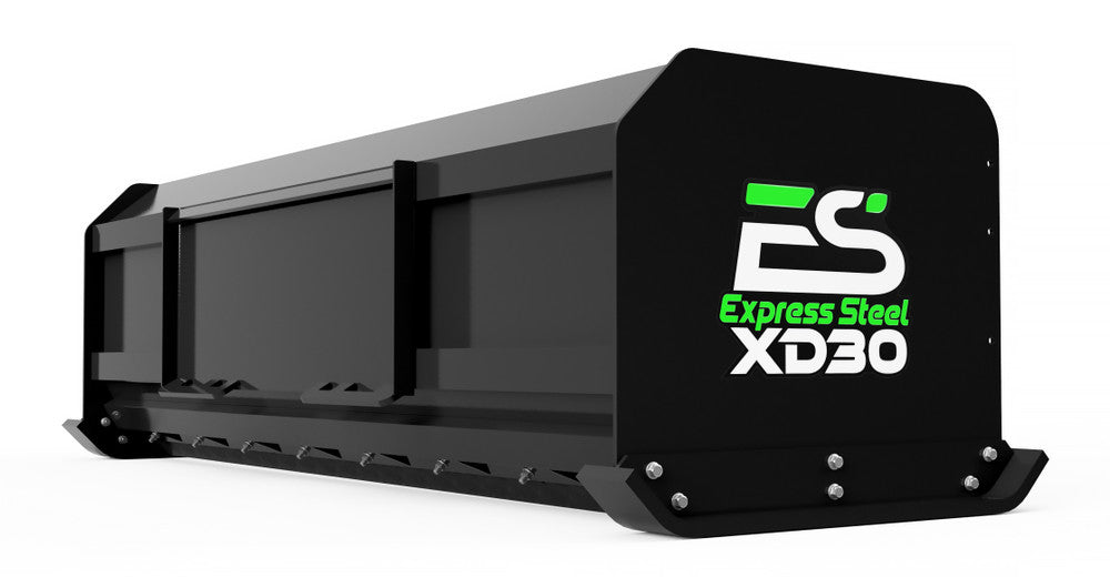 Express Steel 8' Snow Pusher | Model XP30 Pullback | Width 101" | 15+ GPM | 40+ HP | For Skid Steers & Tractors