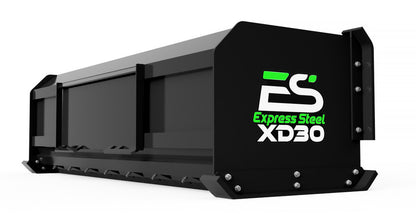 Express Steel 8' Snow Pusher | Model XP30 Pullback | Width 101" | 15+ GPM | 40+ HP | For Skid Steers & Tractors
