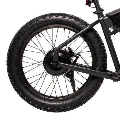 JackRabbit | Micro Electric Bike | Model XG Pro | 20” Suspension Tires | 749 W Hub Motor | 48+ Mile Range | 37 lb Lightweight Frame | For Urban Commuting, Travel & Off-Road Fun